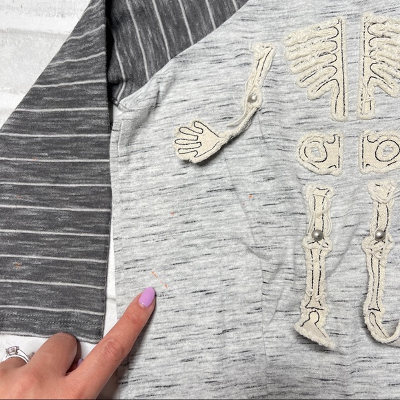 Mud pie Halloween long sleeve skeleton shirt 2T-3T - Picture 4 of 4